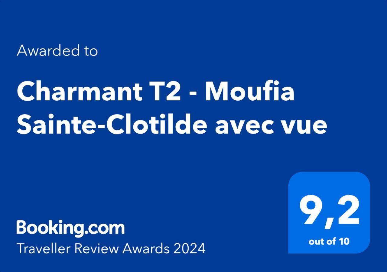 Charmant T2 - Moufia Sainte-Clotilde Vue Mer & Montagne Bagian luar foto